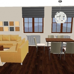 3D vizualizace - Jídelní stůl - návrh