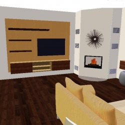 3D vizualizace - Televizní sestava
